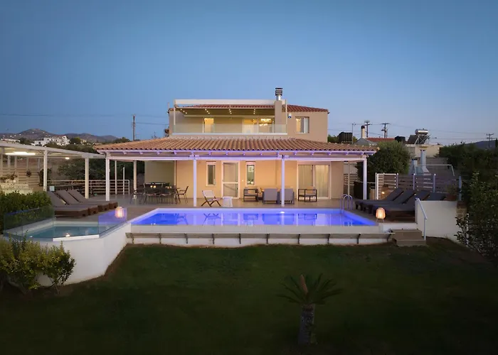Alba Bianca Villa, Family Retreat With Heated Pool By Thinkvilla ヴィラ ヘルソニソス